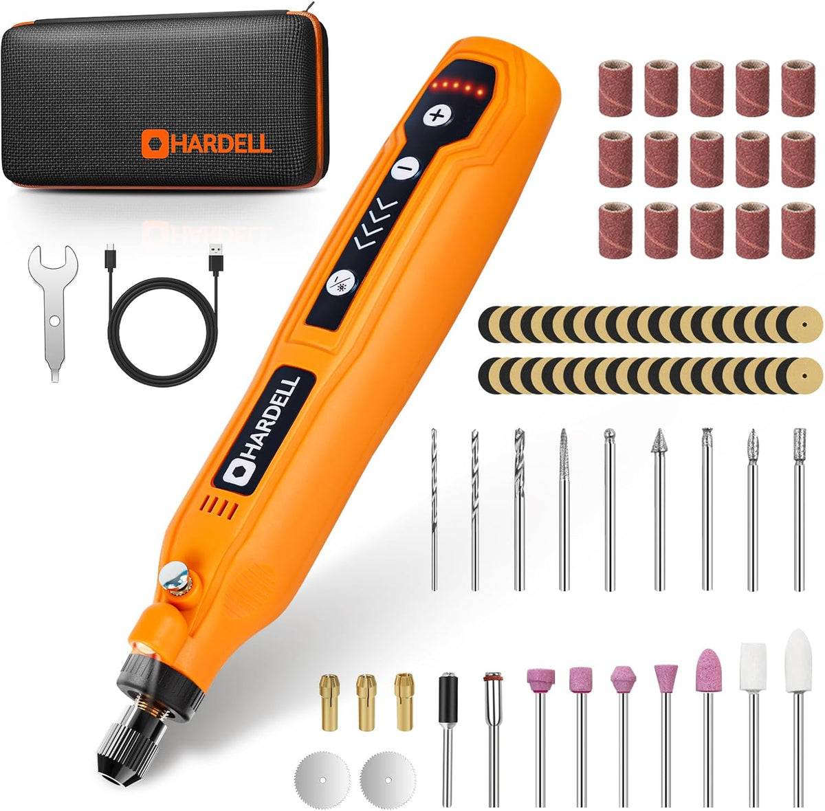 Mini Cordless Rotary Tool, 5-Speed 69pcs Kit for 3D Printer Sanding