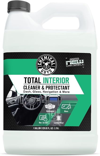 Chemical Guys, Total Interior Cleaner & Protectant, New Car Smell, 1 Gallon