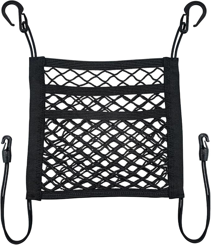 3-Layer Car Mesh 11.8" x 10.6" Organizer Between Front Seats