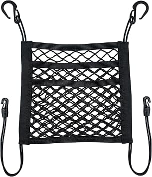 3-Layer Car Mesh 11.8" x 10.6" Organizer Between Front Seats