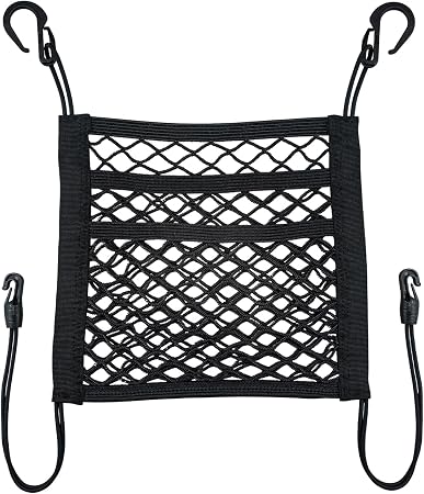 3-Layer Car Mesh 11.8" x 10.6" Organizer Between Front Seats