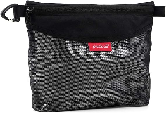 pack all Water-Resistant Zipper Pouch, Mesh Zipper Bag, 10.23"x7.48"