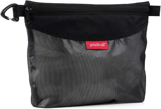 pack all Water-Resistant Zipper Pouch, Mesh Zipper Bag, 10.23"x7.48"