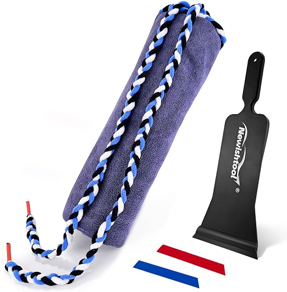 NEWISHTOOL Window Tint Tools Window Tinting Dash Protection Towel Soak Rope in One and Bulldozer Squeegee with Spare Rep