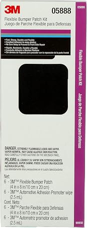 3M Flexible Bumper Patch Kit, 05888, Black, 4 in x 8 in