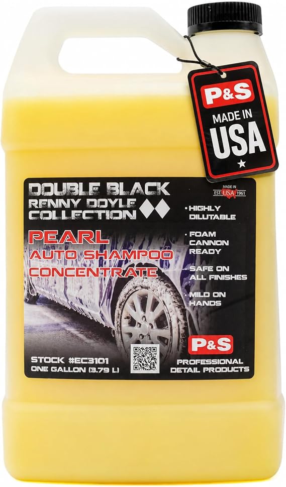 P&S Professional Detail Products Pearl Auto Shampoo – High-Foaming, pH-Balanced Car Wash Soap, Biodegradable, Safe for A