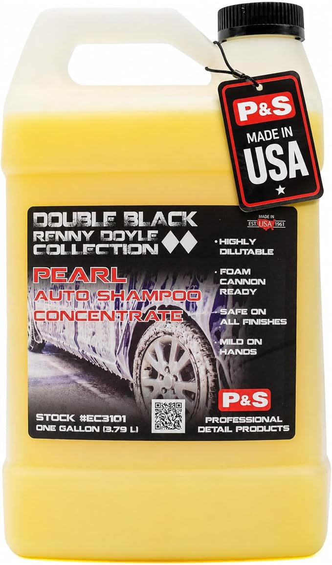 P&S Professional Detail Products Pearl Auto Shampoo – High-Foaming, pH-Balanced Car Wash Soap, Biodegradable, Safe for A