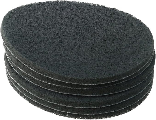 Auniwaig 1200-Grits 7 Inch Scrubber Scouring Pads Gray-Multipurpose, Drill Scuffing Disc Hoop and Loop Surface Conditioning Disc 6pcs