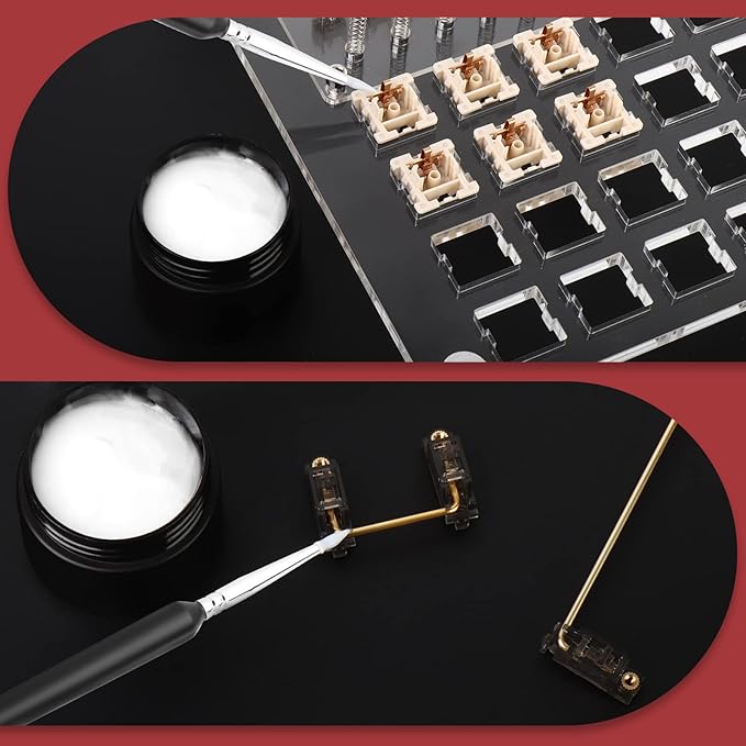 RUNJRX Keyboard Switch Lube Kit JRX 205G0 0.53oz/15g, Switch Opener for Cherry MX TTC Holy Pandas Switch,Lube Tools for Mechanical Keyboard Switch