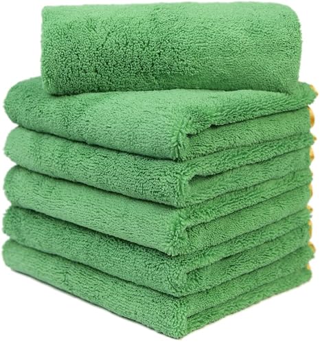 CarCarez Microfiber Car Drying Towels Super Absorbent Large Car Wash Towels Car Cleaning Towels Ultra Soft Auto Detailin