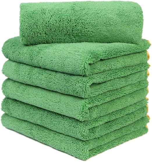 CarCarez Microfiber Car Drying Towels Super Absorbent Large Car Wash Towels Car Cleaning Towels Ultra Soft Auto Detailin
