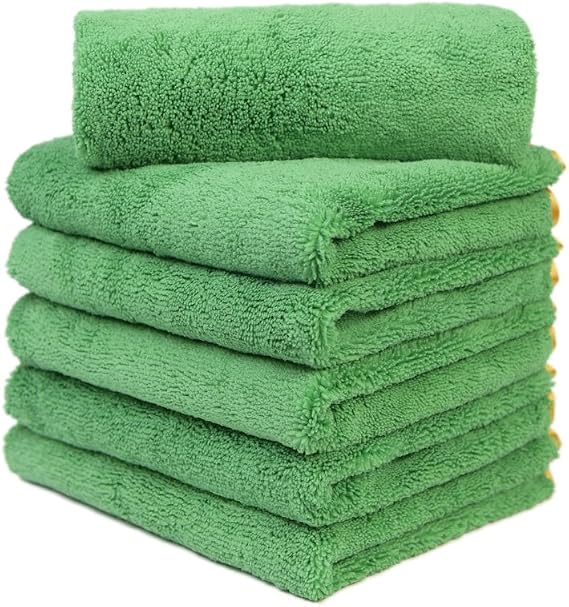 CarCarez Microfiber Car Drying Towels Super Absorbent Large Car Wash Towels Car Cleaning Towels Ultra Soft Auto Detailin