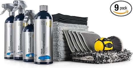 The Rag Company - Bug Scrubber & Exterior Wash Kit - Bug Remover, Nano Car Wash Soap, Quick Detailer, Automotive Glass C