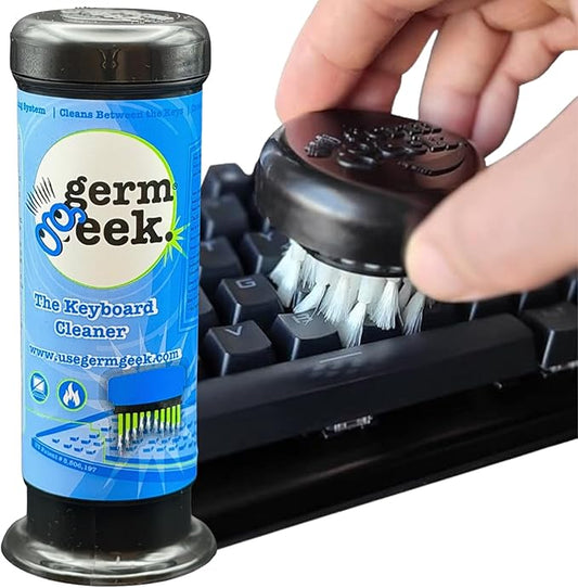 Germ Geek Keyboard Cleaning Brush Set - Multi-Purpose Electronics Cleaner for Laptop, Phone & AirPods - USA Made Premium Cleaning Kit - Universal Computer Cleaning Tool - Refill