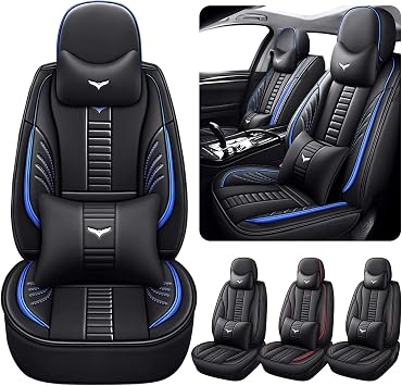 Luxury 2 Seats Car Seat Covers Protectors for Toyota Corolla iM 2017-2018, Back Storage Bag Design & Headrest Pillow & L