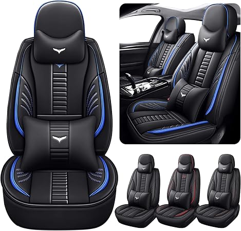 Luxury 2 Seats Car Seat Covers Protectors for Toyota Corolla iM 2017-2018, Back Storage Bag Design & Headrest Pillow & L
