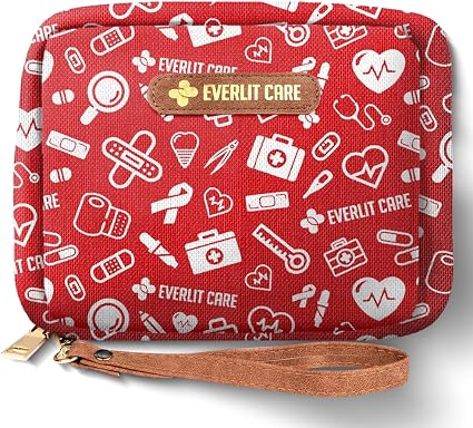 EVERLIT Care Rescue Pack | Family-Friendly First Aid Kit for Kids with 200 Pcs Medical Supplies | Travel-Friendly Compac