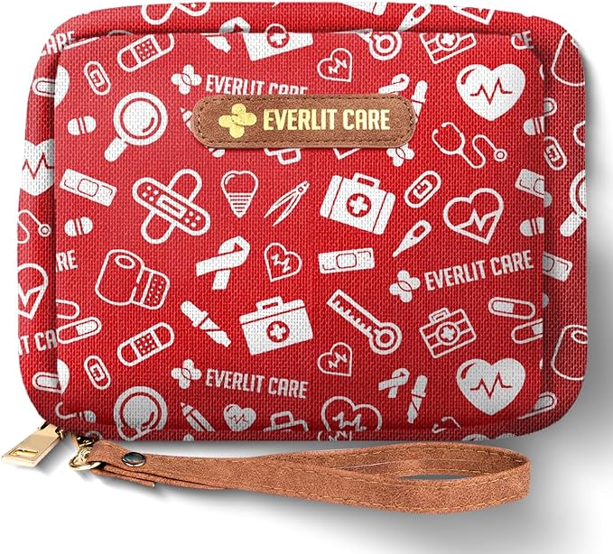 EVERLIT Care Rescue Pack | Family-Friendly First Aid Kit for Kids with 200 Pcs Medical Supplies | Travel-Friendly Compac