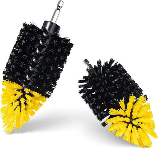 2PACK Tile Corner Drill Brush,Upgraded Powerful Scrubber Brush Made to Tackle Corner Stains,Cleaning Corner of Grout, Tiles, Sinks, Bathtub, Bathroom, Kitchen