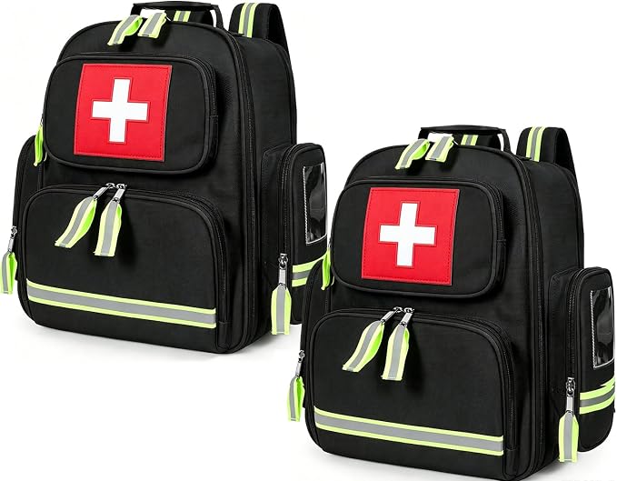 Gatycallaty First Aid Backpack Emergency Medical Backpacks Empty Waterproof Survival Bags Trauma Bag for Nurses Home Car