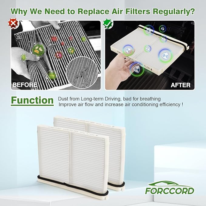 2-Pack Cabin Air Filter Fits for Mazda CX-90 (2024 2025 2026), CX-70 (2025-2026) Cabin Filter Replacement KR9P-61-J6X Car Accessories