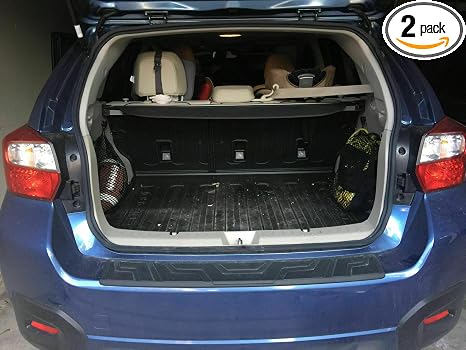 Trunk Side Cargo Net Set of 2 for Subaru Impreza Crosstrek XV WRX STI 2012-2025–Envelope Style Cargo Net for Wagon – Pre