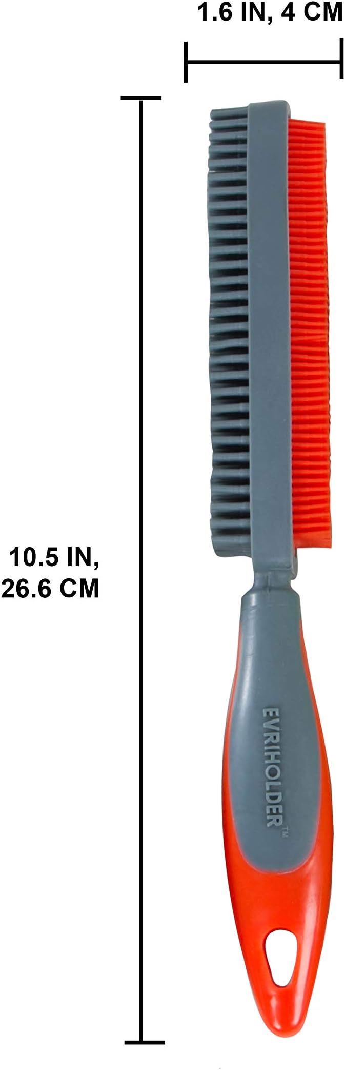 FURemover Duo Pet Hair Rubber Brush, Dual Sided to Easily Remove Fur and Lint from Clothing and Upholstery, Thick Bristles Groom Dogs and Cats, Easy to Clean, Colors May Vary