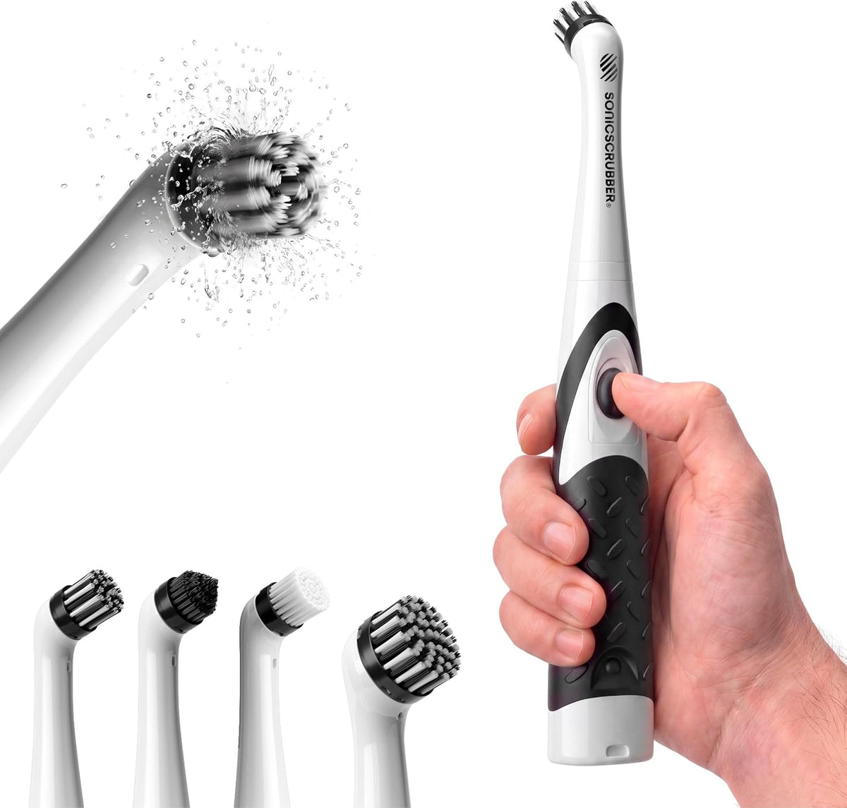 Household Cleaning Brush Power Scrubber - Electric Spin Scrubber Brush for Home, Kitchen & Bathroom - Grout Cleaner & Removes Mould (Washing-Up System Spin Brush)