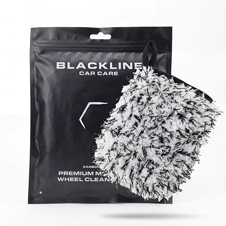 Blackline Microfiber Wheel Mitt - Scratch-Free Brake Dust & Grime Cleaner