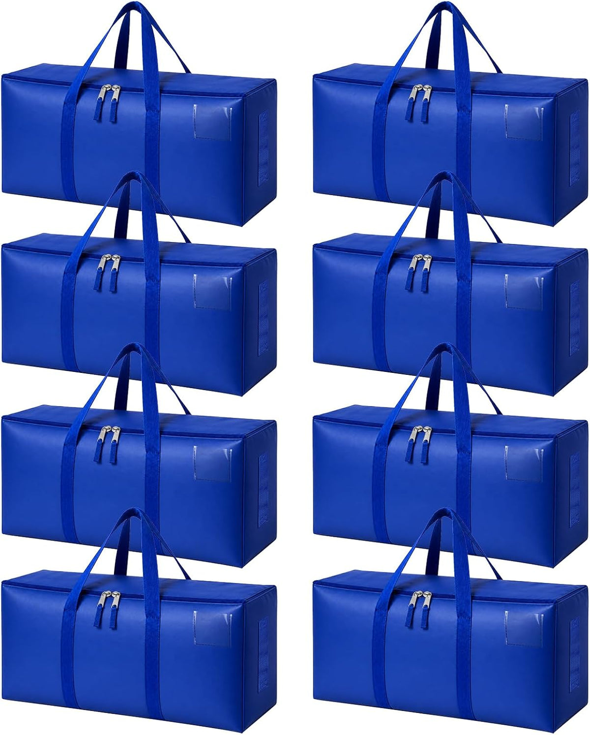 Heavy-Duty Moving Bags, Dark Blue, Medium, 8 Count