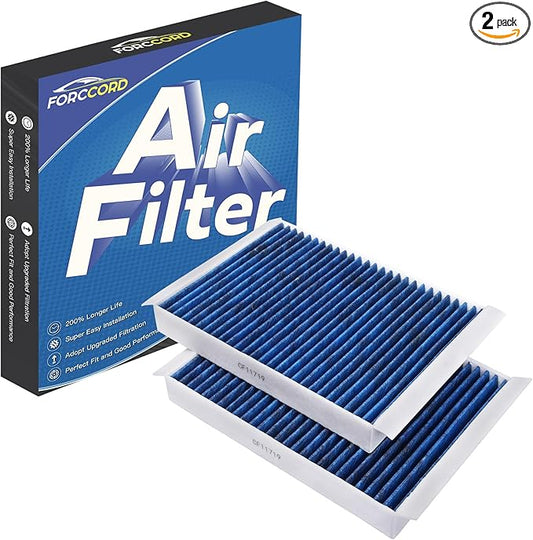 2-PACK HEPA Cabin Air Filter Fits for MUSTANG 2005-2014 Activated Carbon Cabin Filter Replacement CF10370 4R3Z-19N619-AA Car Accessories