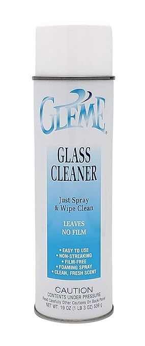Claire Manufacturing CL050-1PK Gleme Glass Cleaner, 20 oz. can, 1 count, teal & white