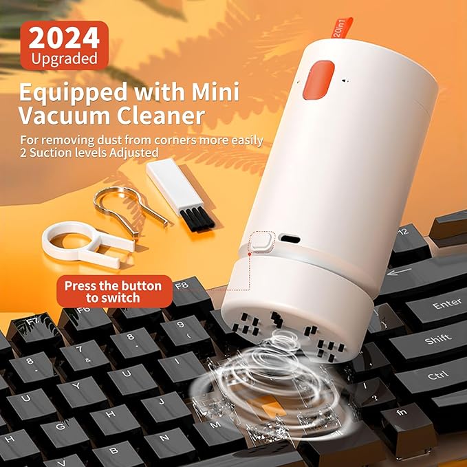 21-in-1 Keyboard Cleaning Kit Laptop Cleaner Computer Screen Cleaning Brush Tool Multi-Function Electronic Clean Gadgets for iPad iPhone Earbuds Headphones Camera Monitor More