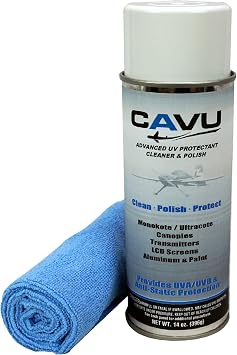Hardline Products USA CAVU RC UV Protectant Cleaner & Polish Spray – Restores Shine, Repels Dust & Dirt – 100% UVA/UVB P