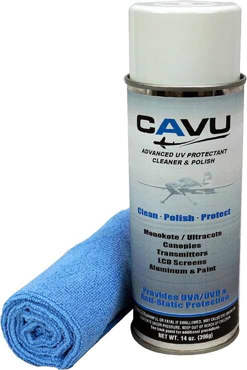 Hardline Products USA CAVU RC UV Protectant Cleaner & Polish Spray – Restores Shine, Repels Dust & Dirt – 100% UVA/UVB P