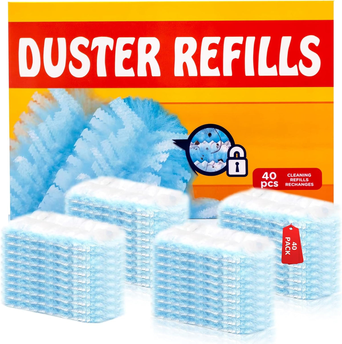 40 Count Electrostatic Duster Refills for Swiffer Dusters