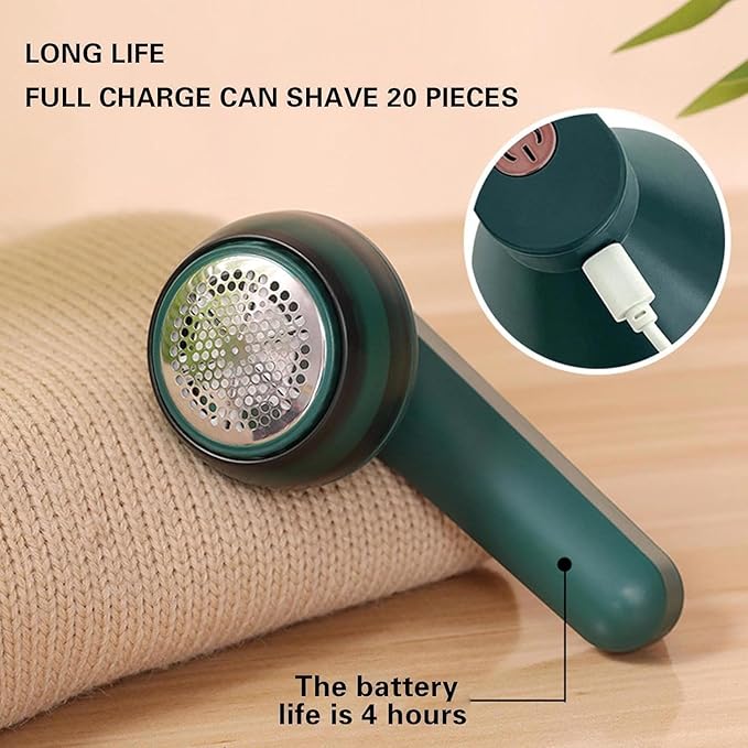 Rechargeable Lint and Fabric Dust Remover, Lint Remover, Pill Fuzz Remover, Rechargeable Sweater Fabric Pill Shaver for Sweater, Clothes, Carpet
