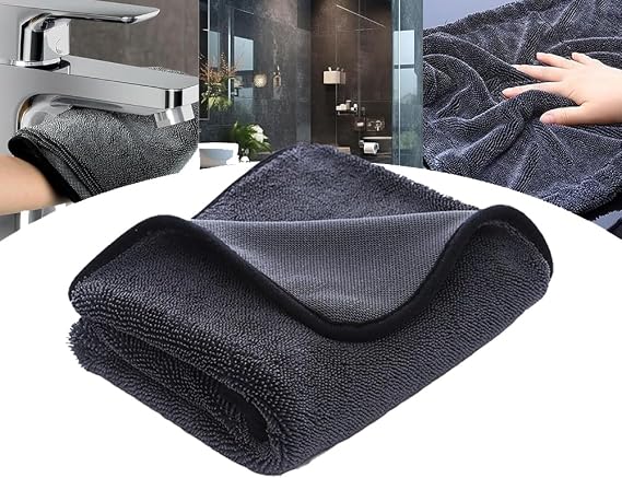 Shiny Cleaning Cloths, 23.62 X 15.75 Inches, Super Absorbent Microfiber Bath Drying Towels, for Bathroom, Car and Home T