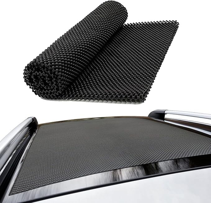 1 PCS Car Roof Non-Slip Rug Pad, 47" x 39" Roof Cargo Bag Protective Mat, PVC Car Roof Storage Bag Protective Mat, Roof 