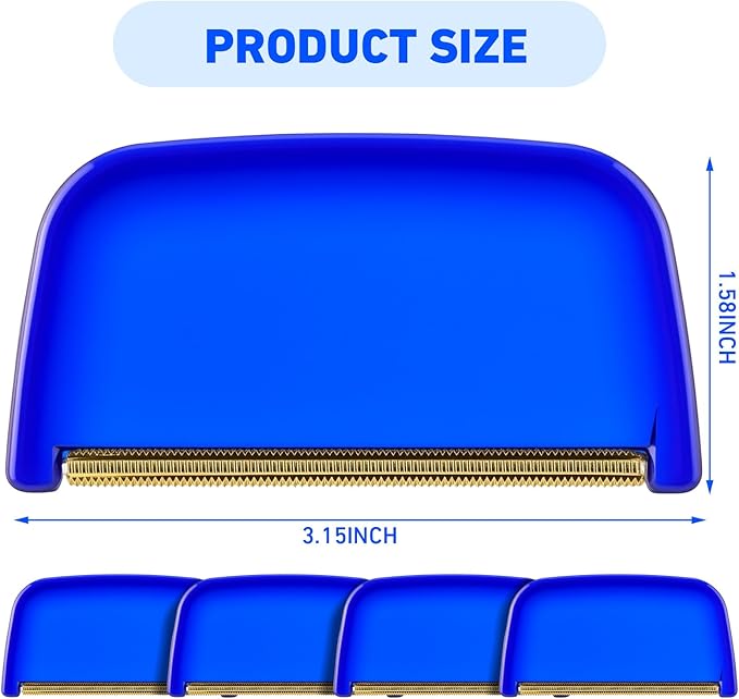 Boao 4 Pieces Sweater Combs to Remove Pilling Sweater Defuzzer Multi-Fabric Shaver and Cashmere Comb Wool Pilling Remover Pills, Fuzz from Clothes(Classic Industrial)