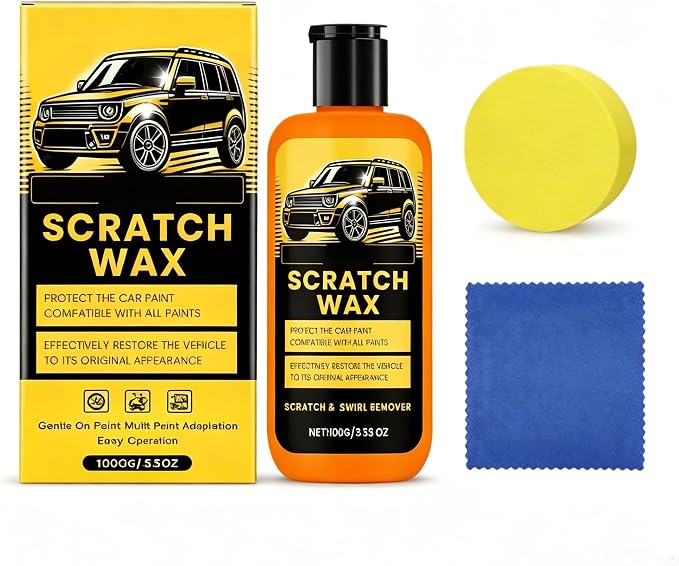 Car Scratch Remover With Wax Rubbing, 2026 New Car Scratch Wax, Multi functional Cars Paint Scratches Remover for Daily 