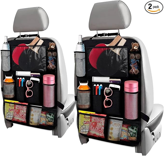 2 Pcs Hanging Seat Organizer for Backseat with 9 Large Pockets