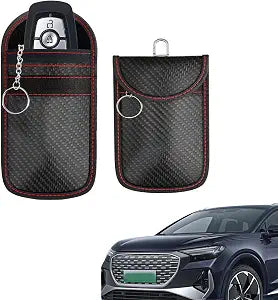 2PS Faraday Bags for Car Keys Fob, Premium Faraday Cage Protector, 4.7" x 3.4"Car RFID Signal Blocking, Anti-Theft Pouch