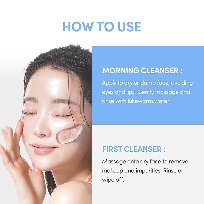 LAGOM Cellup Gel To Water Cleanser, Gentle Morning Face Wash with Hydrating Aqualicia, Non-Foaming Jelly Texture for Daily Use, low-irritation,K-Skincare 5.74 Fl Oz