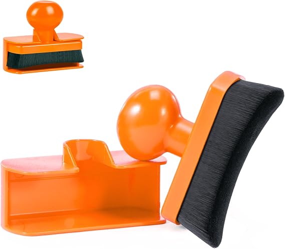 Large Tire Shine Applicator, Car Tire Shine with Curved Brush Head - Large Automotive Tire Dressing Applicator Brush wit