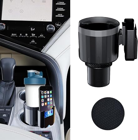 Adjustable Large Cup Holder Adapter, Universal Storage Expander Big Cup Holder Change Organizer for Most Vehicles
