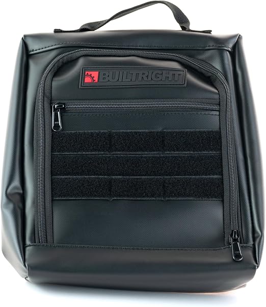 BuiltRight Industries Rear Seat Cubby Pouch Compatible with 2019+ Chevrolet Silverado & GMC Sierra – Interior Storage Or