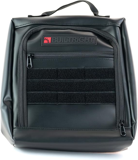 BuiltRight Industries Rear Seat Cubby Pouch Compatible with 2019+ Chevrolet Silverado & GMC Sierra – Interior Storage Or