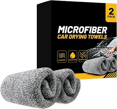 Car Drying Towels, 2-Pack Ultra Absorbent Microfiber Towels