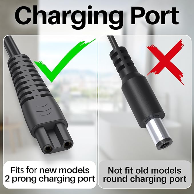 Charger for KHelfer Kh8 Pro Electric Spin Scrubber Compatible with Kh8 Series Kh1 Pro Kh2 KH8W KH8B KH8G Power Scrubber DC 9V AC Adapter